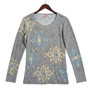 Before + Again Sundance Waffle Long Sleeve Top Tee Shirt
